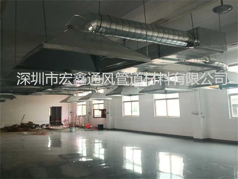 鬆崗（gǎng）五金廠粉塵車間排煙管道安裝工程案例