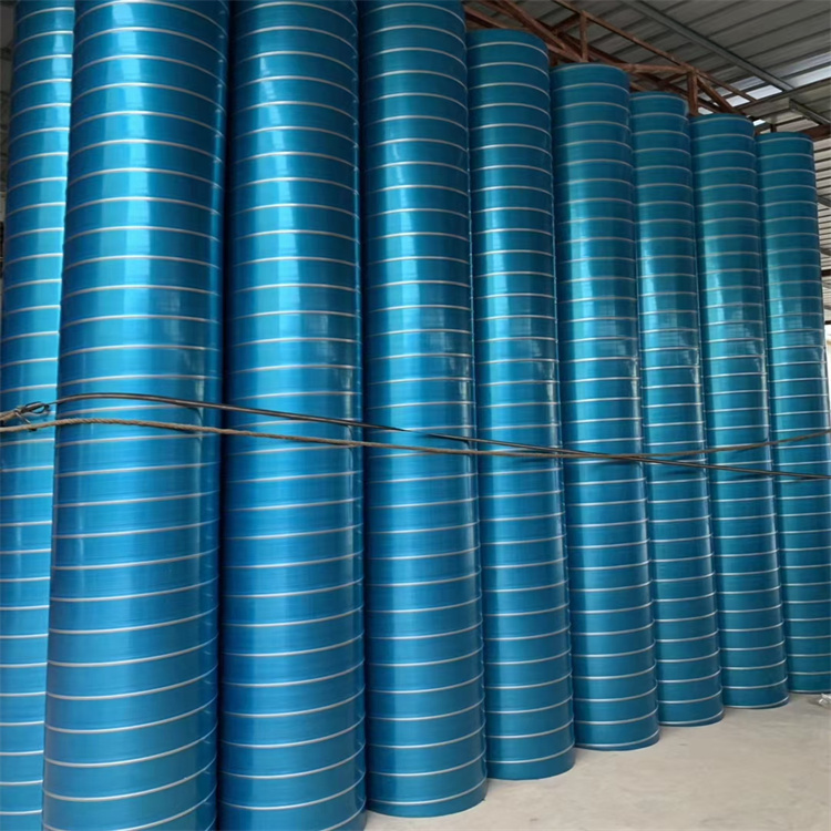 不鏽鋼螺旋（xuán）風管加工生產 鍍（dù）鋅螺旋風管加工（gōng） 廢氣管道安裝工程