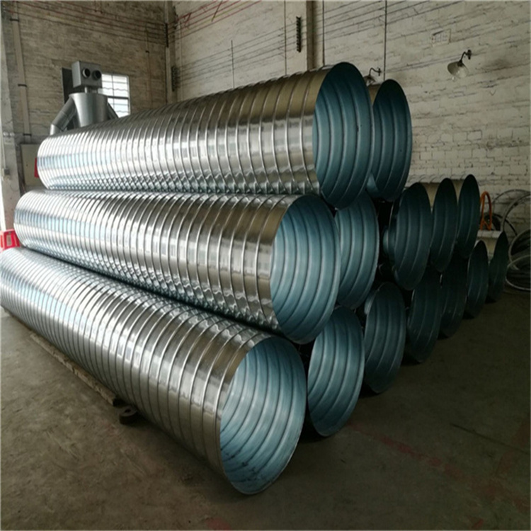 鍍鋅螺旋風管批發 除塵排煙風管（guǎn）定製 油煙機排煙管道安裝 白鐵皮排煙管 